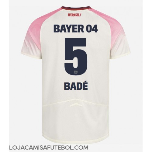 Camisa de Futebol Bayer Leverkusen Loic Bade #5 Equipamento Secundário 2025-26 Manga Curta